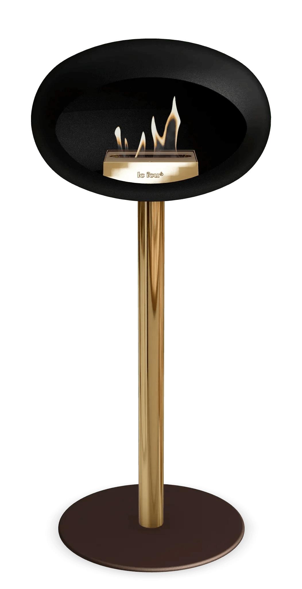 Le Feu - Dome Black Ground Steel High Pole - Fireplace - Viva Alfresco