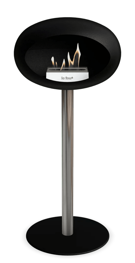 Le Feu - Dome Black Ground Steel High Pole - Fireplace - Viva Alfresco