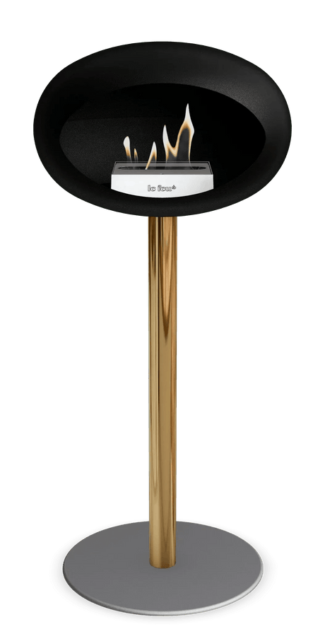 Le Feu - Dome Black Ground Steel High Pole - Fireplace - Viva Alfresco