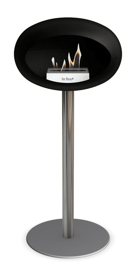 Le Feu - Dome Black Ground Steel High Pole - Fireplace - Viva Alfresco