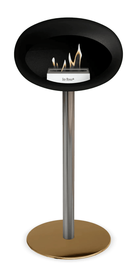 Le Feu - Dome Black Ground Steel High Pole - Fireplace - Viva Alfresco