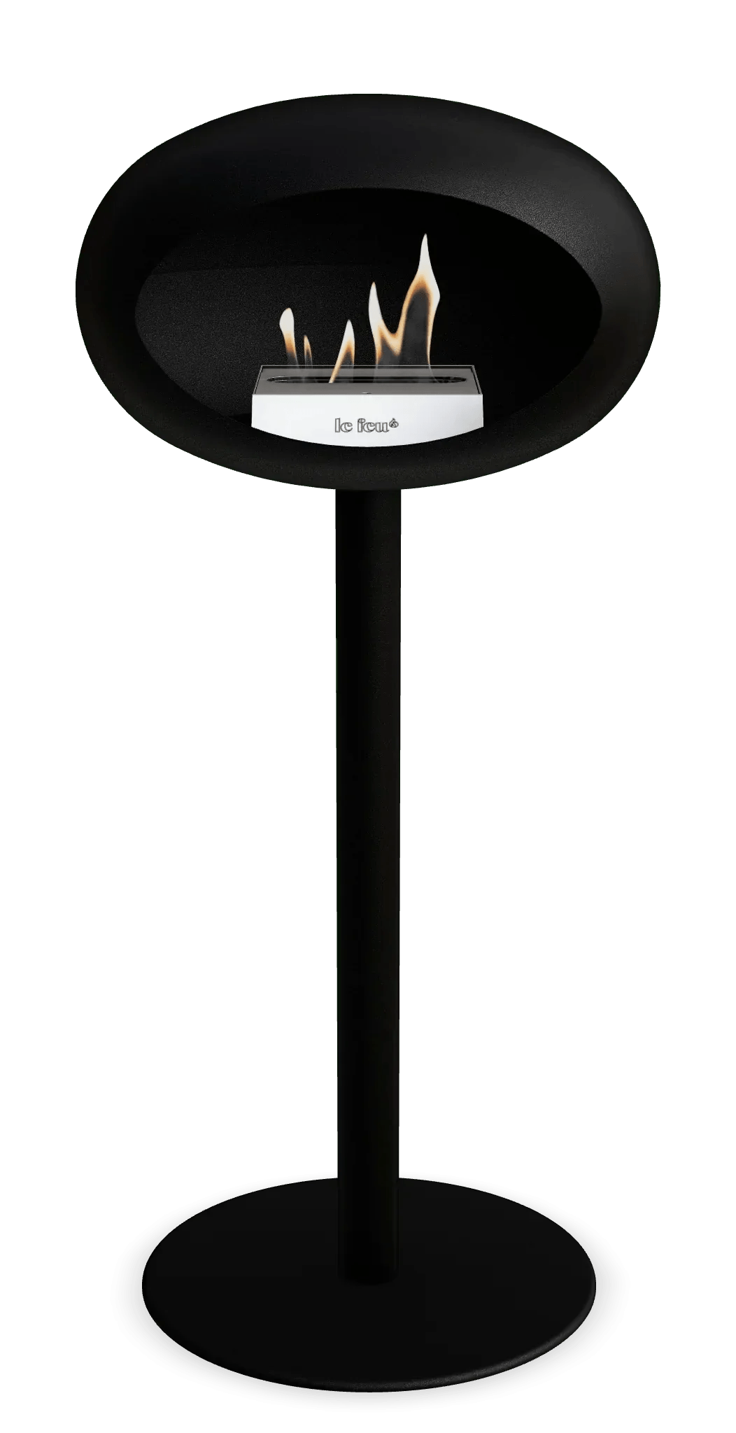 Le Feu - Dome Black Ground Steel High Pole - Fireplace - Viva Alfresco