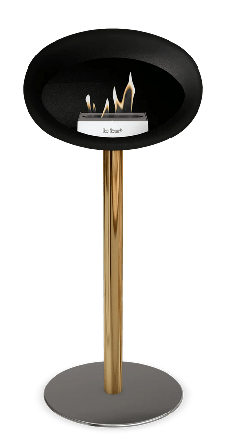 Le Feu - Dome Black Ground Steel High Pole - Fireplace - Viva Alfresco