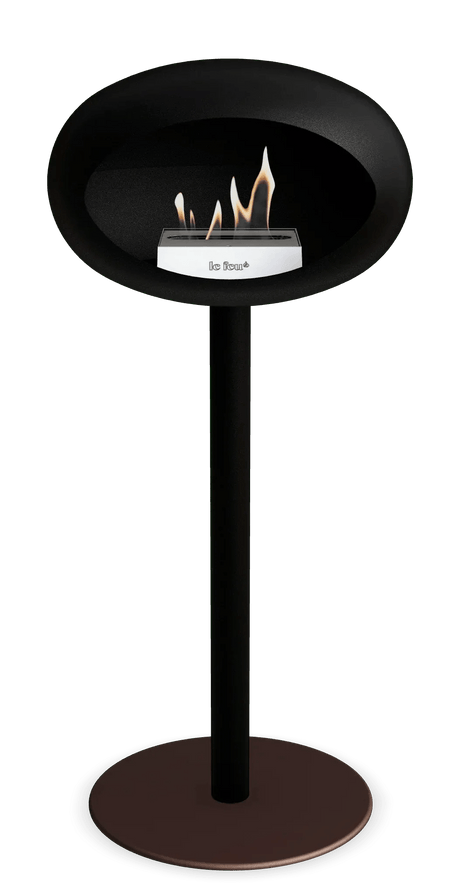 Le Feu - Dome Black Ground Steel High Pole - Fireplace - Viva Alfresco