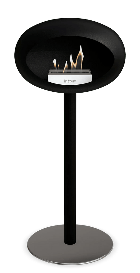 Le Feu - Dome Black Ground Steel High Pole - Fireplace - Viva Alfresco