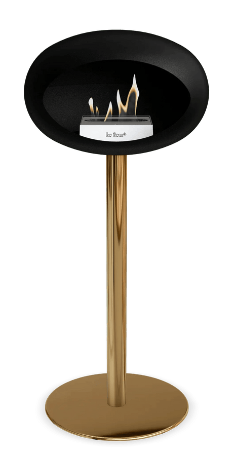 Le Feu - Dome Black Ground Steel High Pole - Fireplace - Viva Alfresco