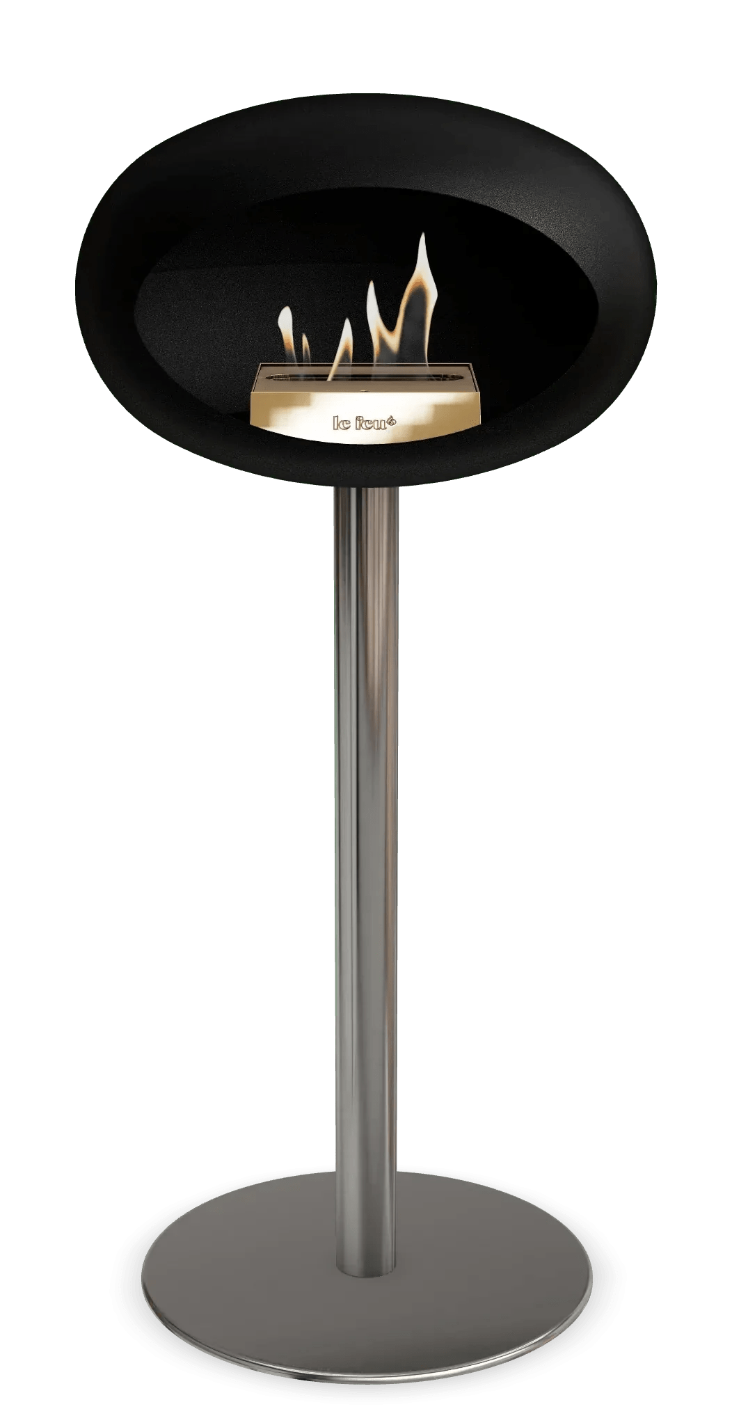 Le Feu - Dome Black Ground Steel High Pole - Fireplace - Viva Alfresco