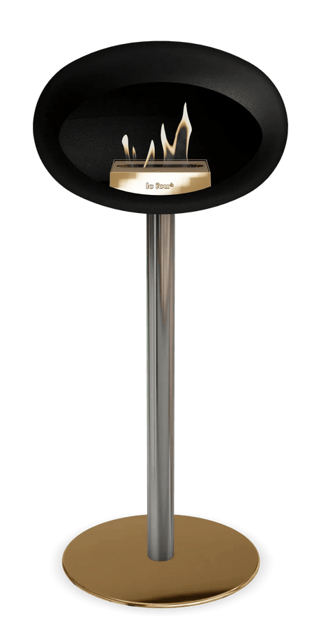 Le Feu - Dome Black Ground Steel High Pole - Fireplace - Viva Alfresco