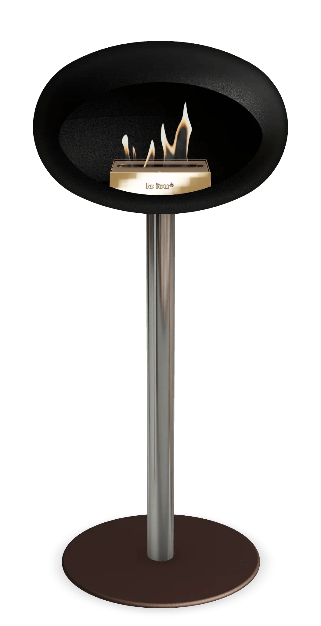 Le Feu - Dome Black Ground Steel High Pole - Fireplace - Viva Alfresco