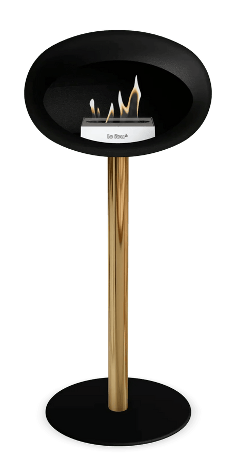 Le Feu - Dome Black Ground Steel High Pole - Fireplace - Viva Alfresco