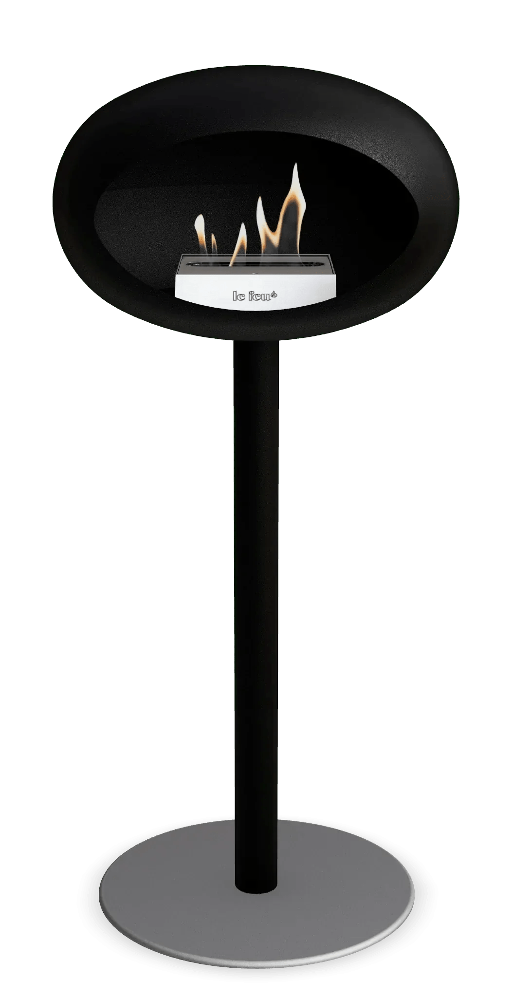 Le Feu - Dome Black Ground Steel High Pole - Fireplace - Viva Alfresco