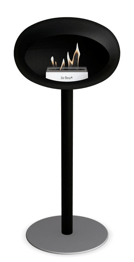 Le Feu - Dome Black Ground Steel High Pole - Fireplace - Viva Alfresco