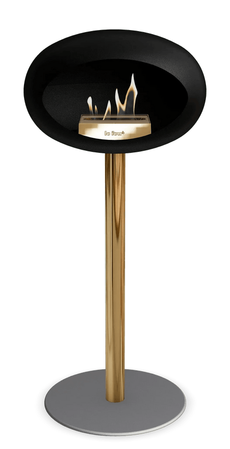 Le Feu - Dome Black Ground Steel High Pole - Fireplace - Viva Alfresco