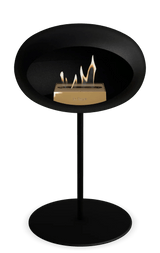 Le Feu - Dome Black Ground Steel Low Pole - Fireplace - Viva Alfresco