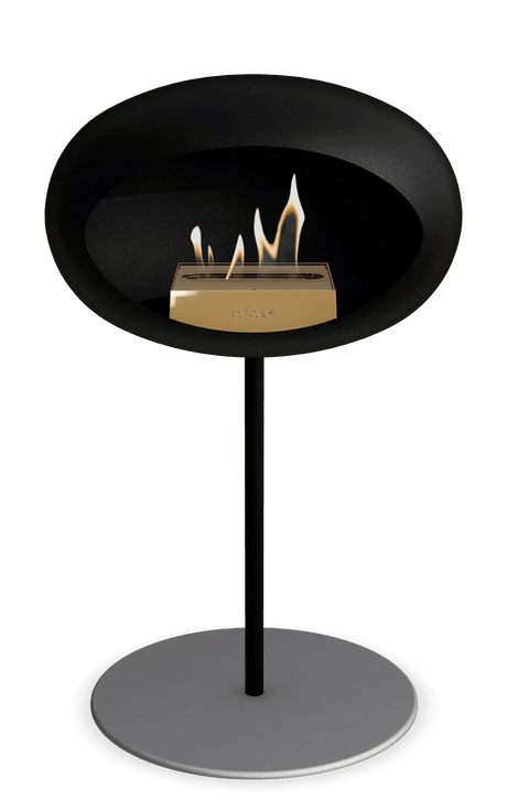 Le Feu - Dome Black Ground Steel Low Pole - Fireplace - Viva Alfresco