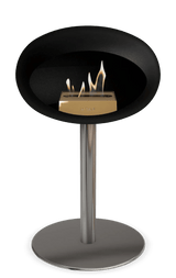 Le Feu - Dome Black Ground Steel Low Pole - Fireplace - Viva Alfresco