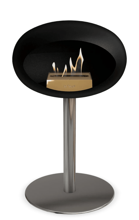 Le Feu - Dome Black Ground Steel Low Pole - Fireplace - Viva Alfresco