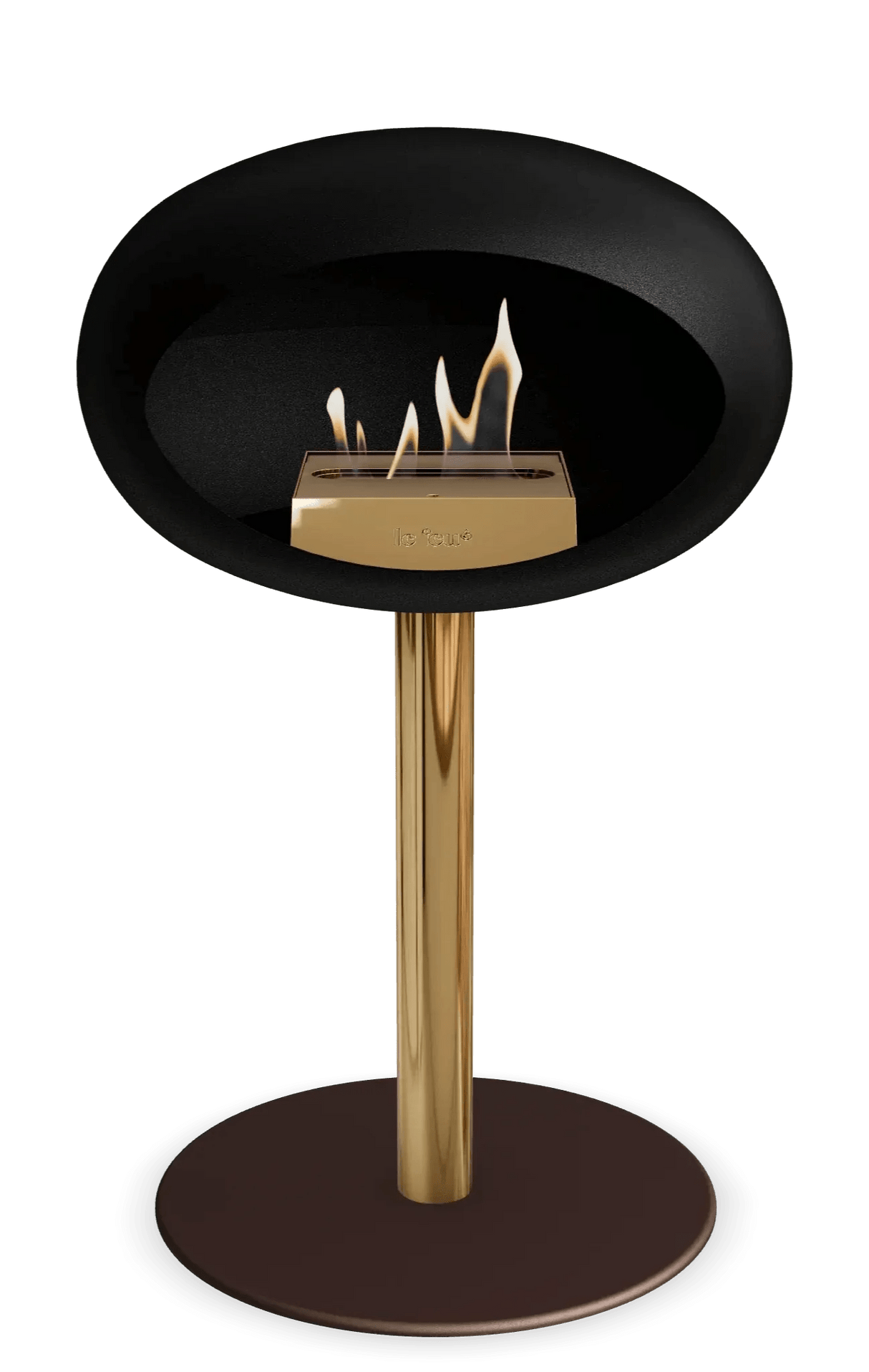 Le Feu - Dome Black Ground Steel Low Pole - Fireplace - Viva Alfresco