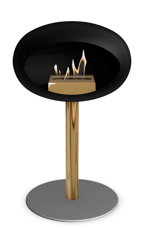 Le Feu - Dome Black Ground Steel Low Pole - Fireplace - Viva Alfresco