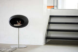 Le Feu - Dome Black Ground Steel Low Pole - Fireplace - Viva Alfresco