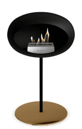 Le Feu - Dome Black Ground Steel Low Pole - Fireplace - Viva Alfresco