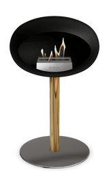 Le Feu - Dome Black Ground Steel Low Pole - Fireplace - Viva Alfresco