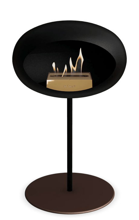 Le Feu - Dome Black Ground Steel Low Pole - Fireplace - Viva Alfresco