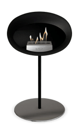 Le Feu - Dome Black Ground Steel Low Pole - Fireplace - Viva Alfresco