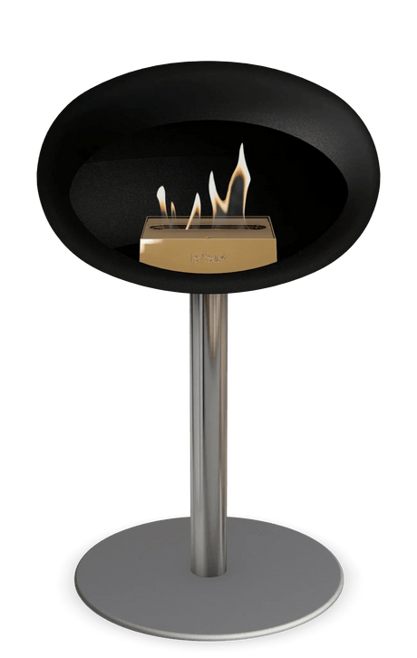 Le Feu - Dome Black Ground Steel Low Pole - Fireplace - Viva Alfresco