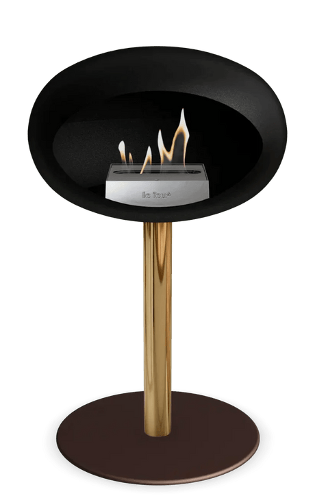 Le Feu - Dome Black Ground Steel Low Pole - Fireplace - Viva Alfresco