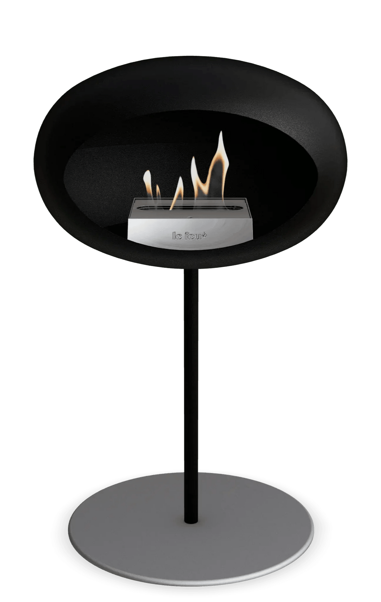 Le Feu - Dome Black Ground Steel Low Pole - Fireplace - Viva Alfresco