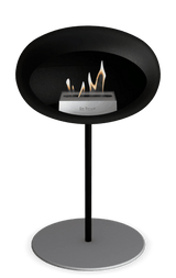 Le Feu - Dome Black Ground Steel Low Pole - Fireplace - Viva Alfresco