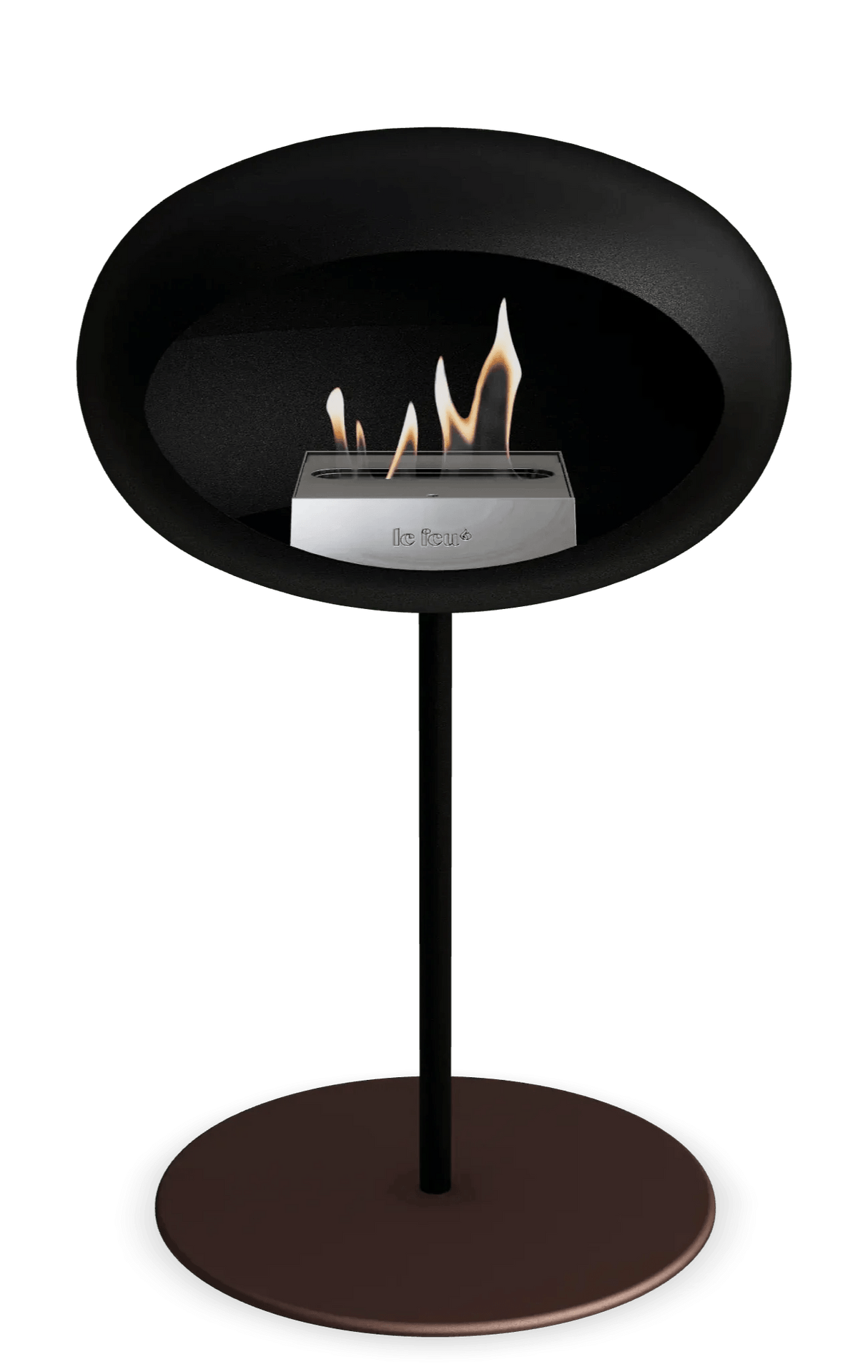 Le Feu - Dome Black Ground Steel Low Pole - Fireplace - Viva Alfresco