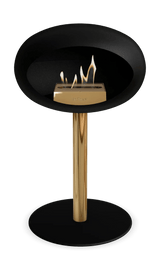 Le Feu - Dome Black Ground Steel Low Pole - Fireplace - Viva Alfresco