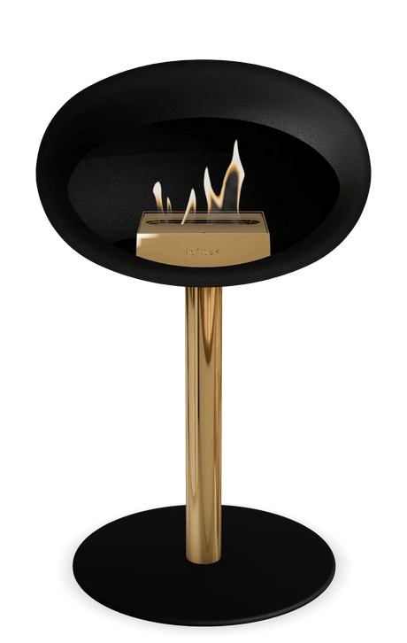 Le Feu - Dome Black Ground Steel Low Pole - Fireplace - Viva Alfresco