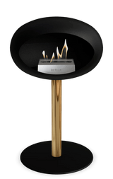 Le Feu - Dome Black Ground Steel Low Pole - Fireplace - Viva Alfresco