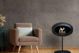 Le Feu - Dome Black Ground Steel Low Pole - Fireplace - Viva Alfresco