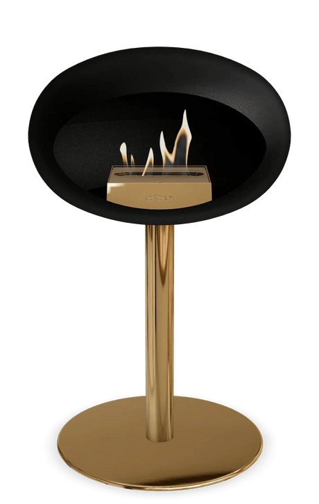 Le Feu - Dome Black Ground Steel Low Pole - Fireplace - Viva Alfresco