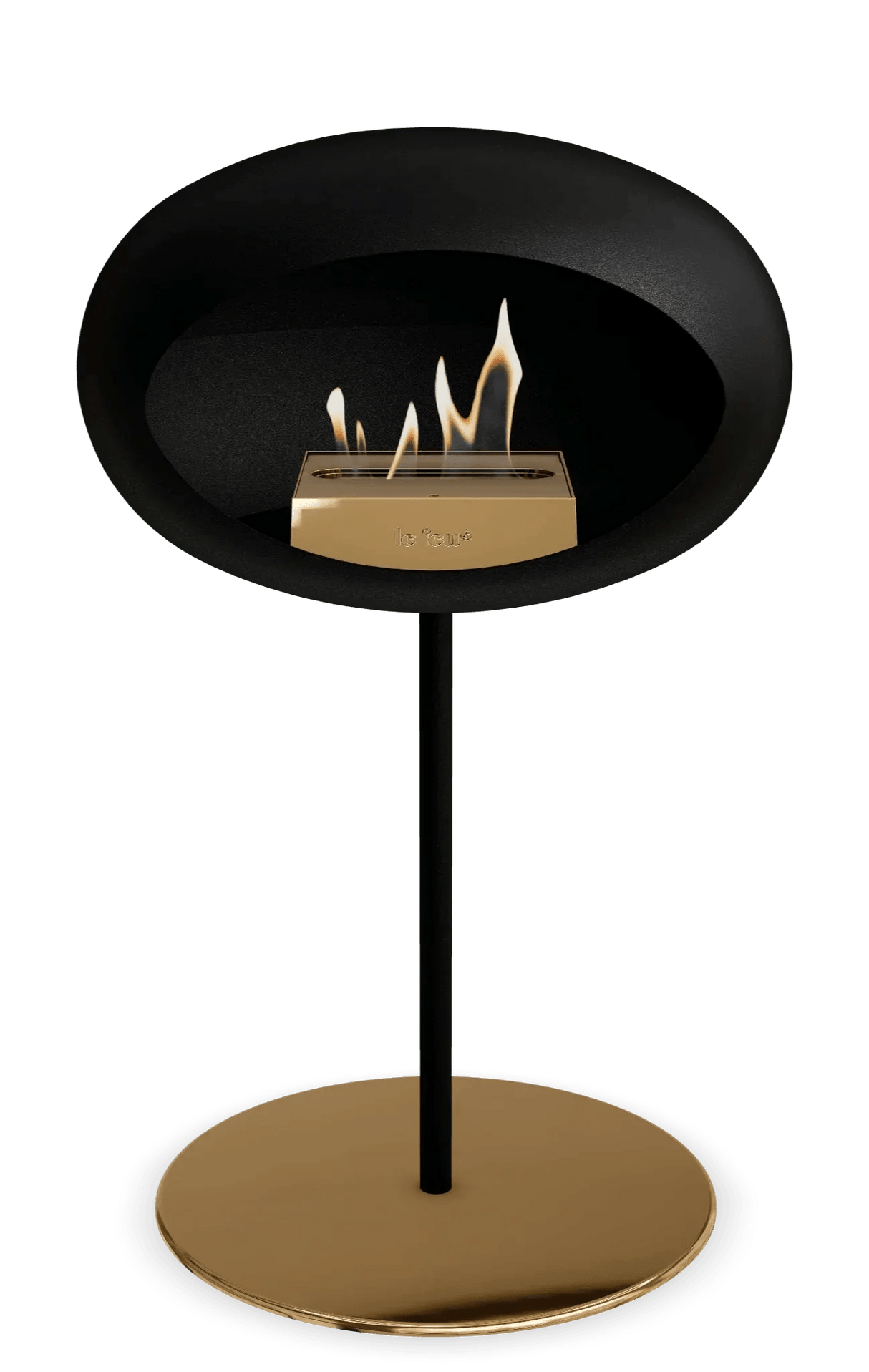 Le Feu - Dome Black Ground Steel Low Pole - Fireplace - Viva Alfresco