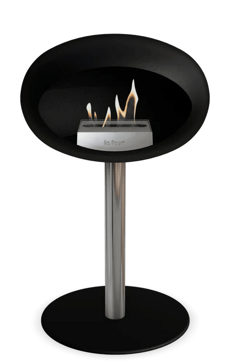 Le Feu - Dome Black Ground Steel Low Pole - Fireplace - Viva Alfresco