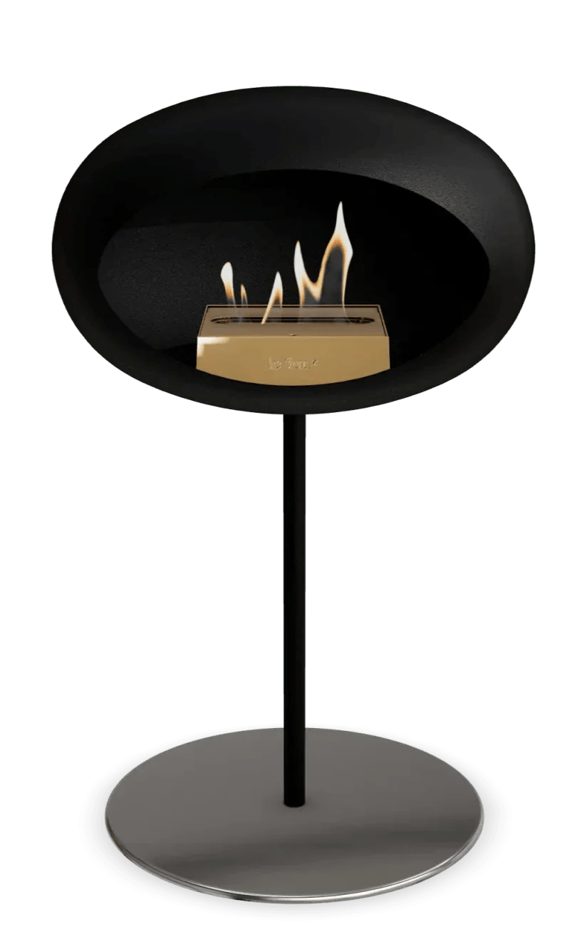 Le Feu - Dome Black Ground Steel Low Pole - Fireplace - Viva Alfresco