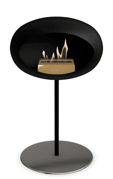 Le Feu - Dome Black Ground Steel Low Pole - Fireplace - Viva Alfresco