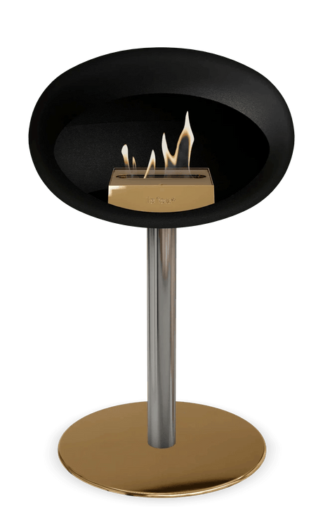 Le Feu - Dome Black Ground Steel Low Pole - Fireplace - Viva Alfresco