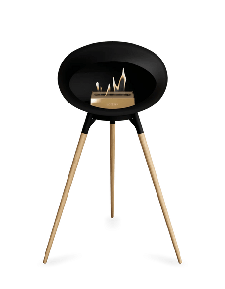 Le Feu - Dome Black Ground Wood High - Fireplace - Viva Alfresco