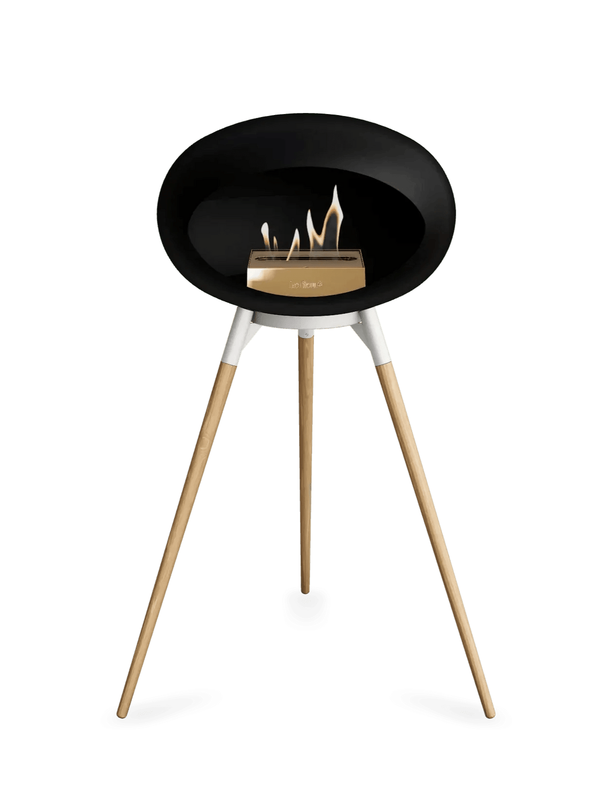 Le Feu - Dome Black Ground Wood High - Fireplace - Viva Alfresco