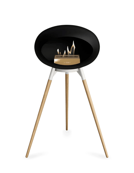 Le Feu - Dome Black Ground Wood High - Fireplace - Viva Alfresco