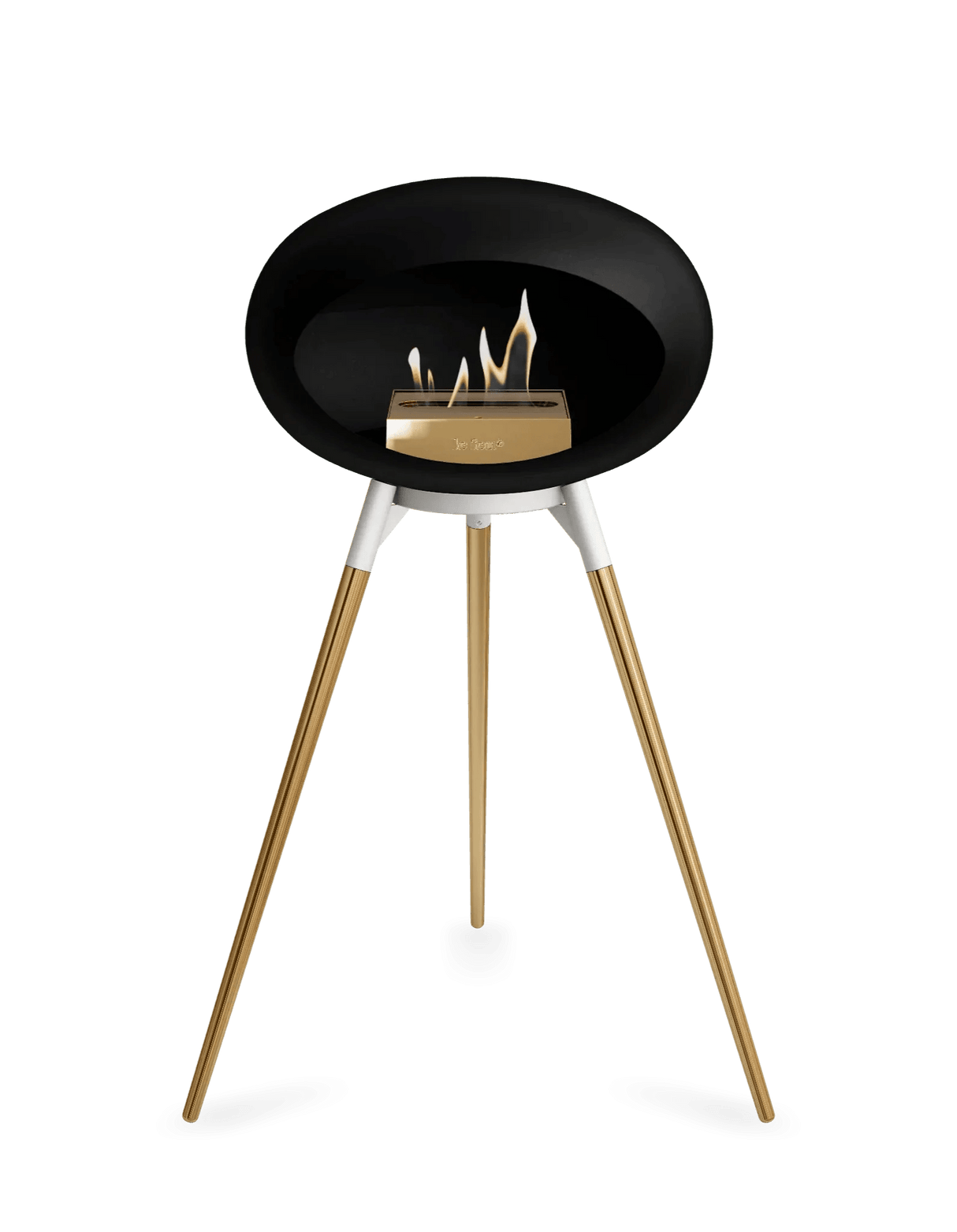 Le Feu - Dome Black Ground Wood High - Fireplace - Viva Alfresco