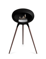 Le Feu - Dome Black Ground Wood High - Fireplace - Viva Alfresco