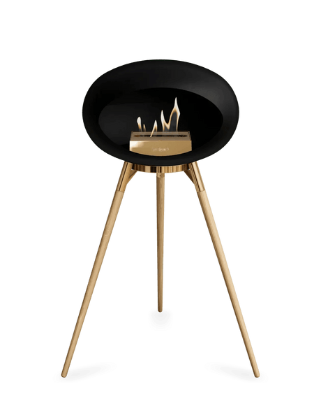 Le Feu - Dome Black Ground Wood High - Fireplace - Viva Alfresco