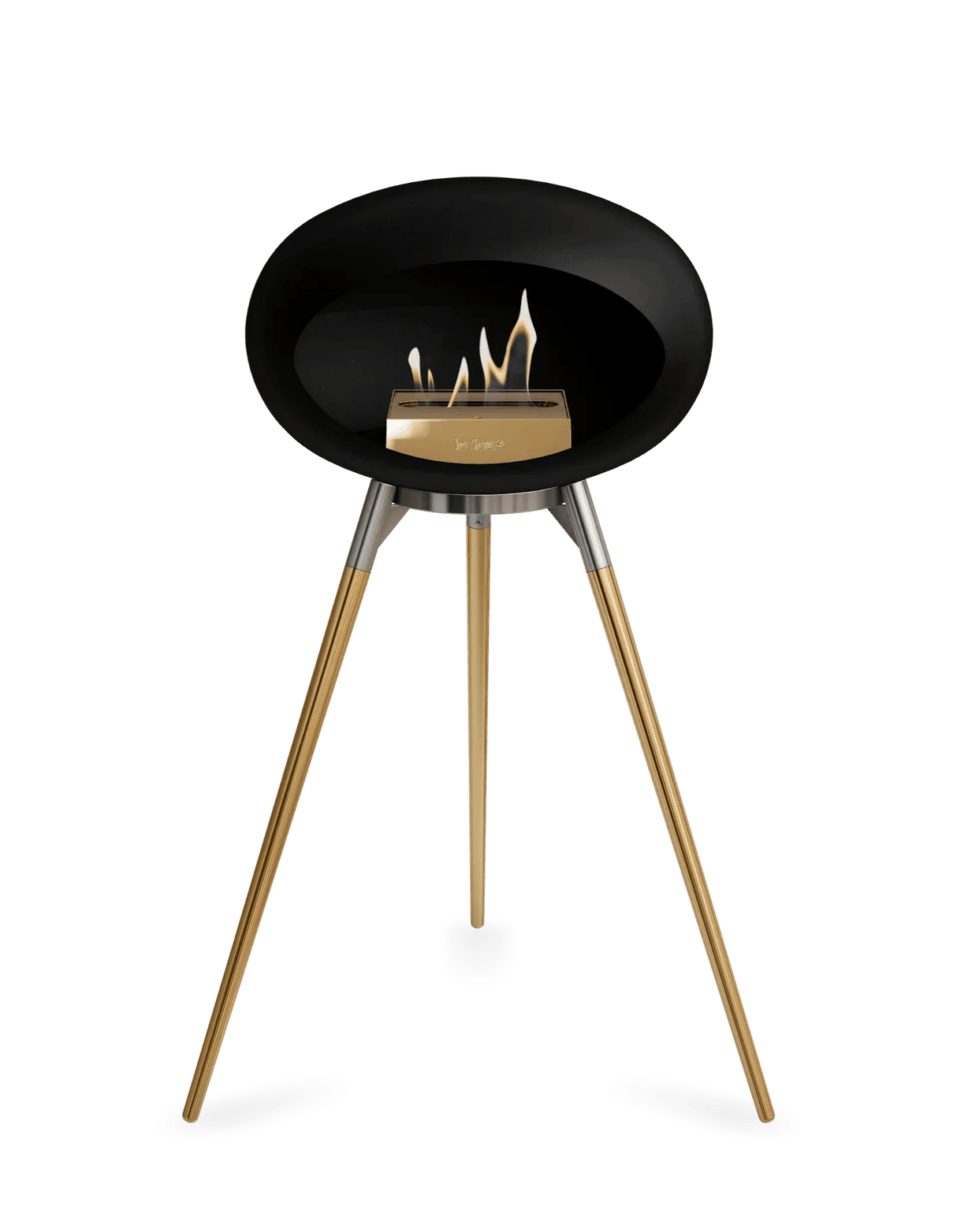 Le Feu - Dome Black Ground Wood High - Fireplace - Viva Alfresco